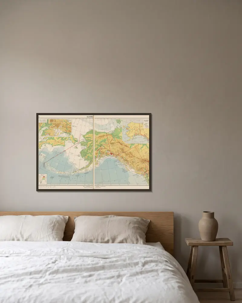 Alaska von John Paul Goode gerahmt an einer Wand
