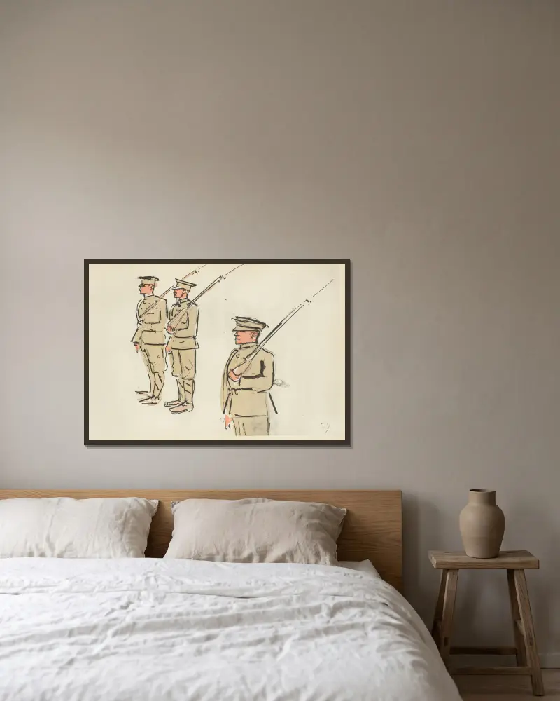 Défilé du 14 juillet 1919, 1919 – nr 1 av Paul Goute inramad på en vägg