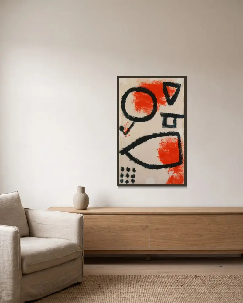 Alea jacta, Paul Klee w ramie na ścianie