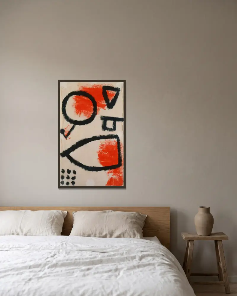 Alea jacta, Paul Klee w ramie na ścianie