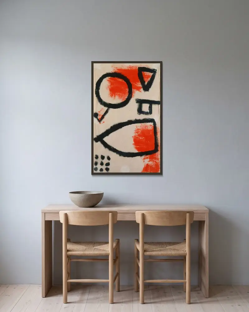 Alea jacta, Paul Klee w ramie na ścianie