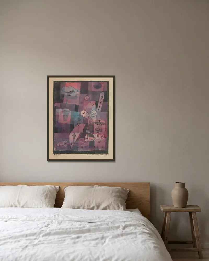 Analys av olika perversioner av Paul Klee inramad på en vägg