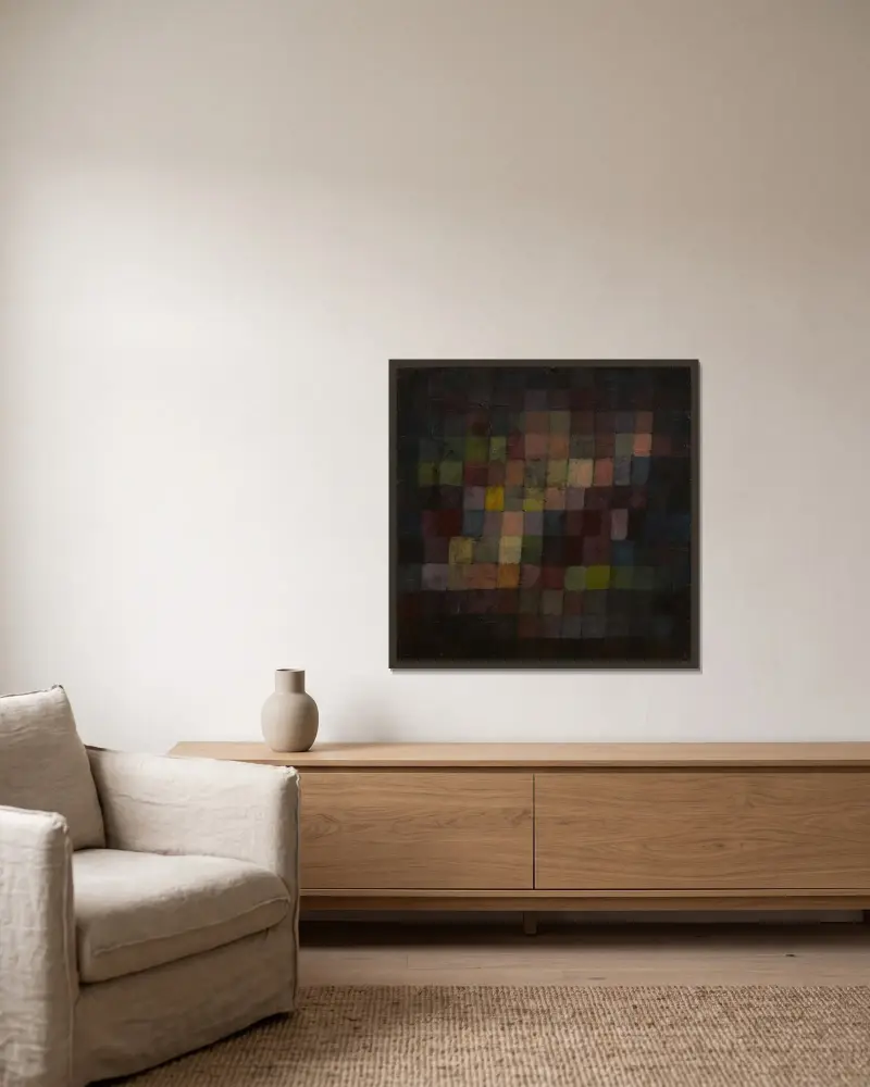 Prastaré zvuky, Paul Klee v rámu na stěně