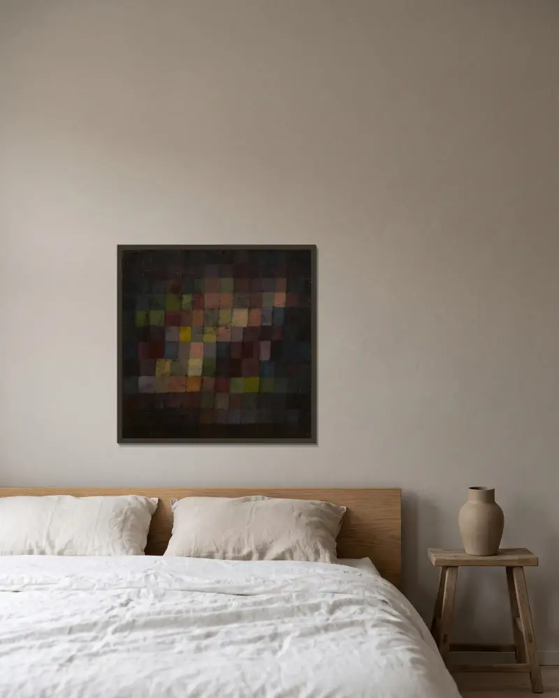Prastaré zvuky, Paul Klee v rámu na stěně