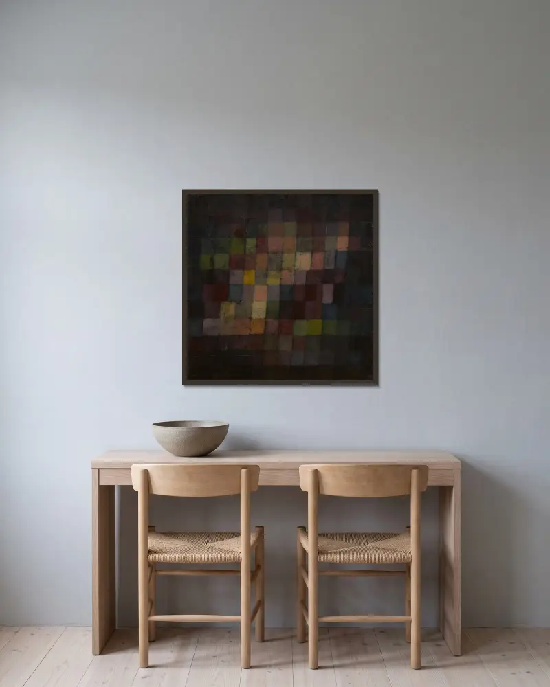 Prastaré zvuky, Paul Klee v rámu na stěně