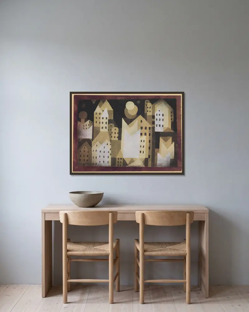 Zimne miasto, Paul Klee w ramie na ścianie
