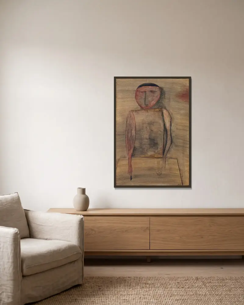 Doctor av Paul Klee inramad på en vägg