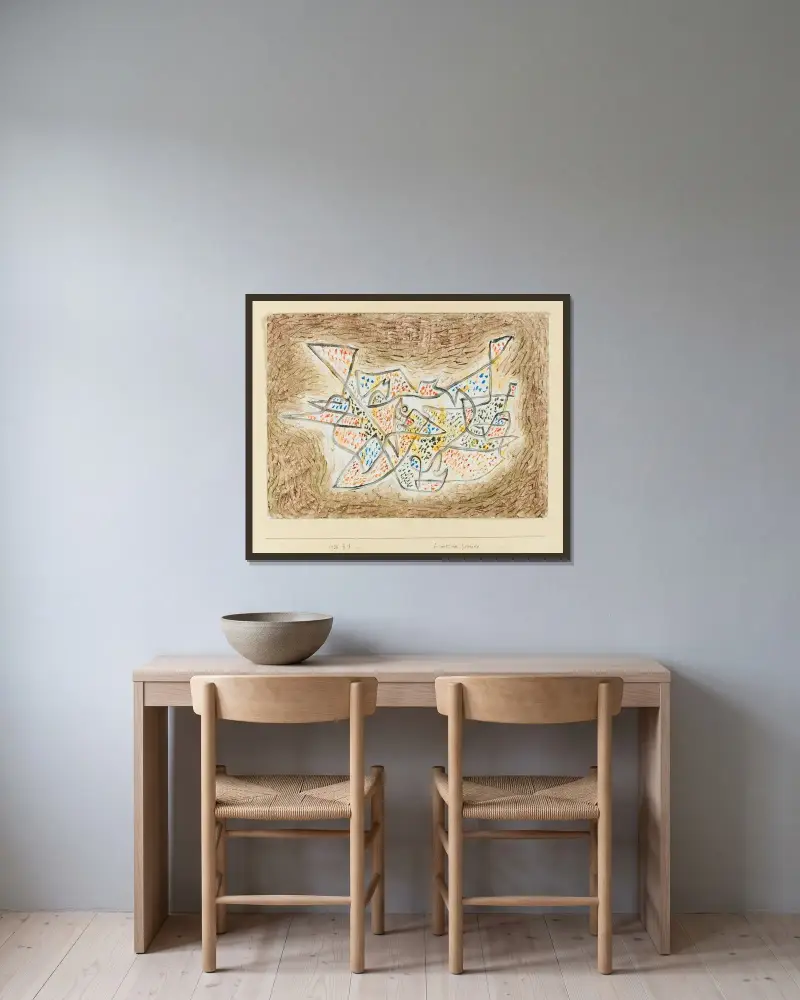 Przyjazny meander, Paul Klee w ramie na ścianie