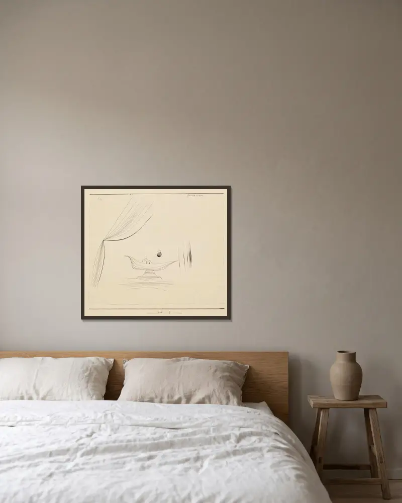 Martwa natura z owocami, Paul Klee w ramie na ścianie