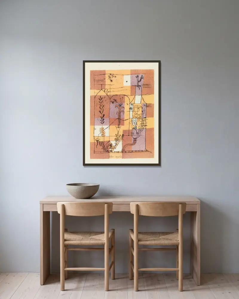 Scena hoffmannowska, Paul Klee w ramie na ścianie
