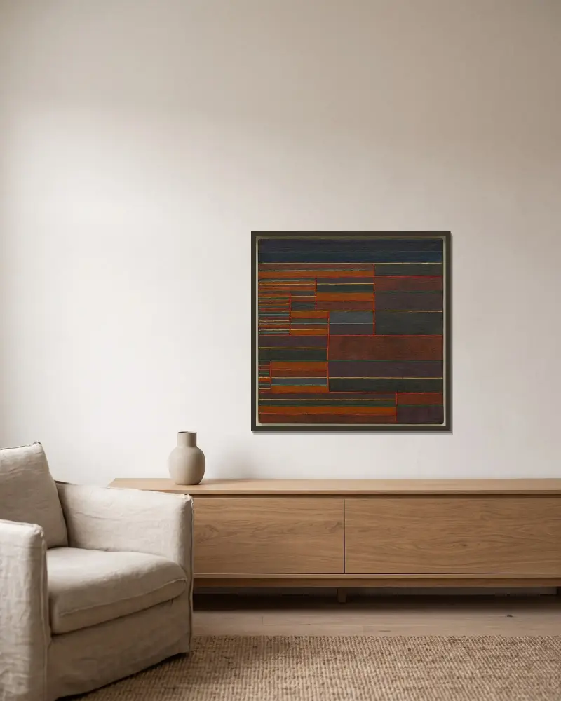 W sześciu progach prądu, Paul Klee w ramie na ścianie