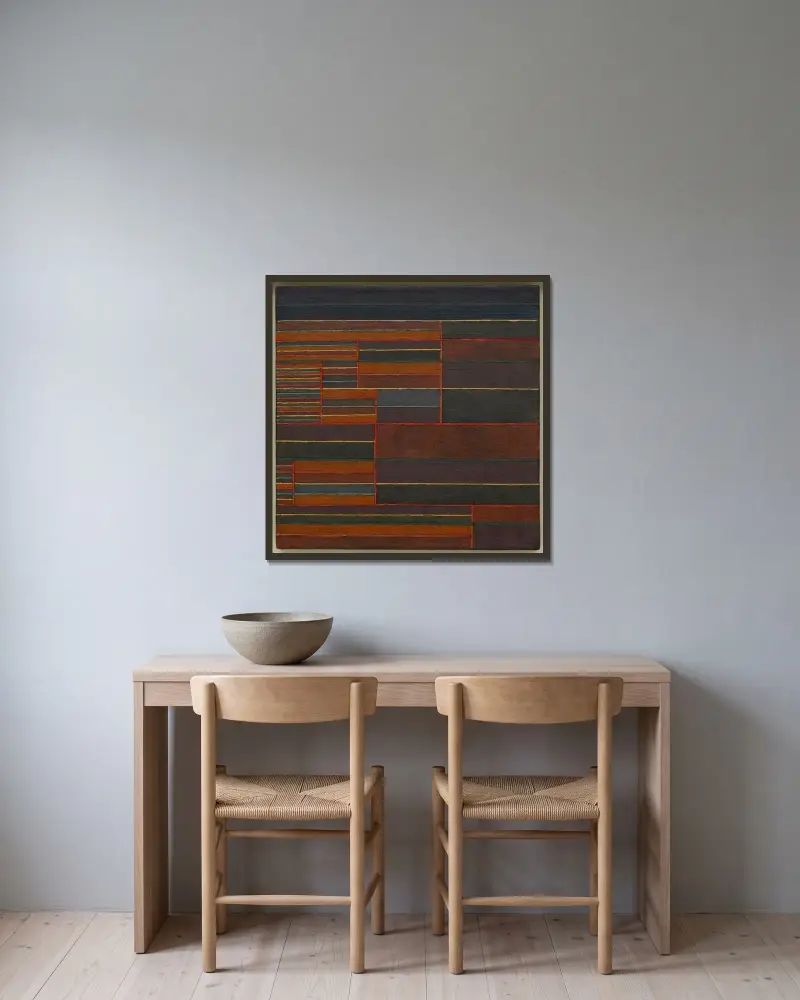 W sześciu progach prądu, Paul Klee w ramie na ścianie