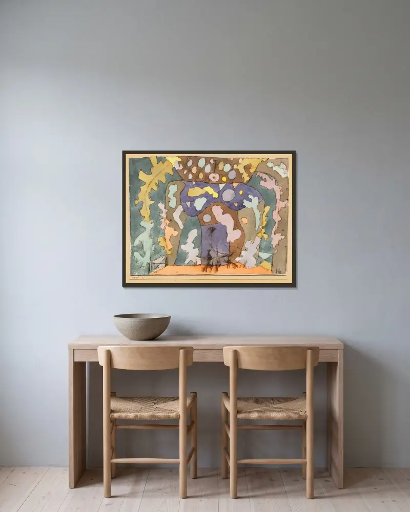 Malá scénografie, Paul Klee v rámu na stěně