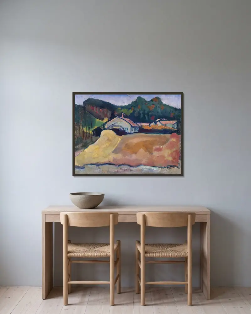 Krajina, Paul Klee v rámu na stěně