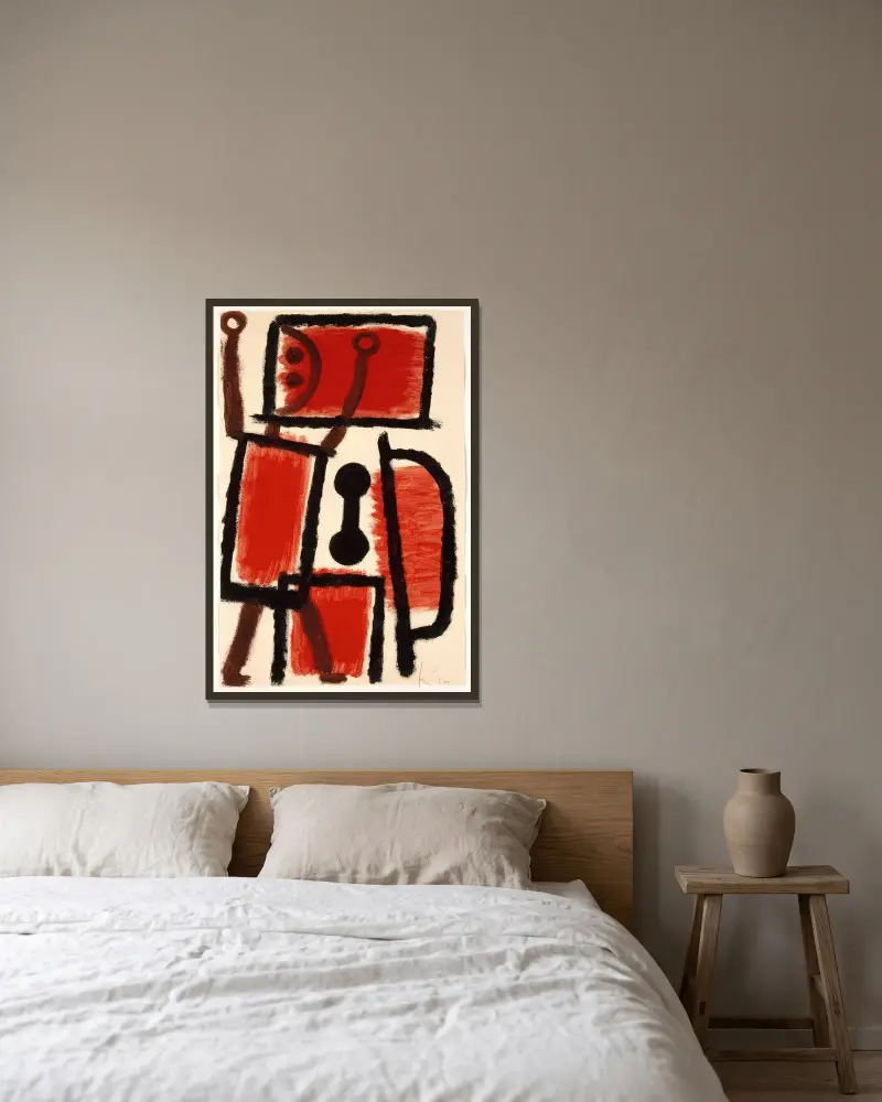 Zámečník, Paul Klee v rámu na stěně