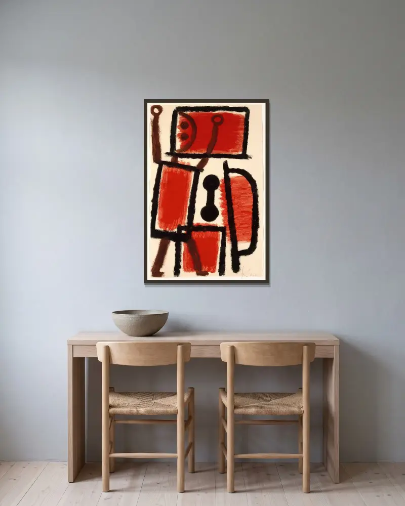Zámečník, Paul Klee v rámu na stěně