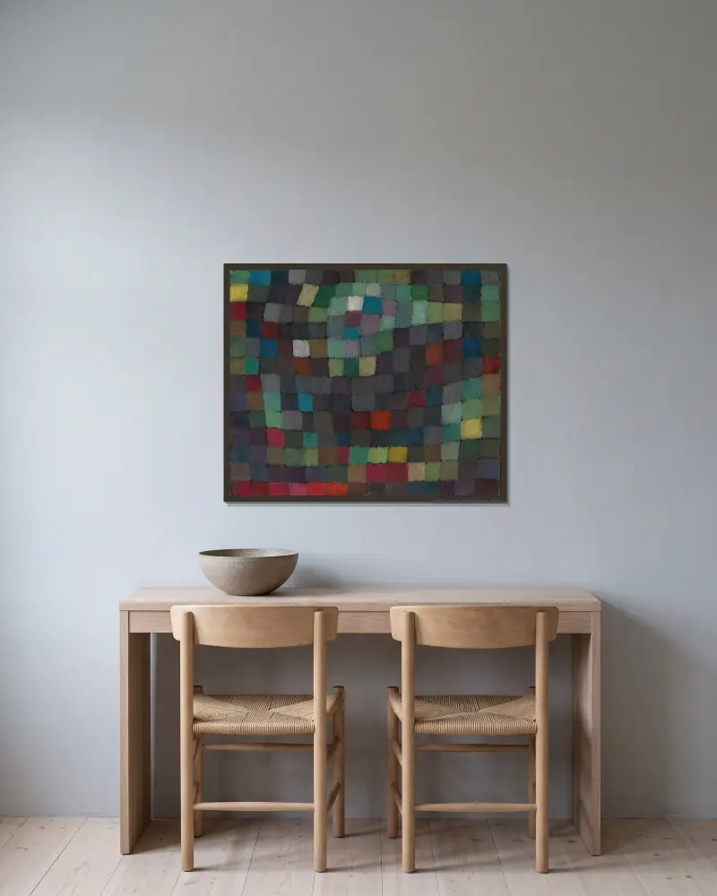 Majowy obraz, Paul Klee w ramie na ścianie