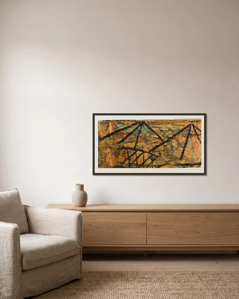 S vodonošem, Paul Klee v rámu na stěně