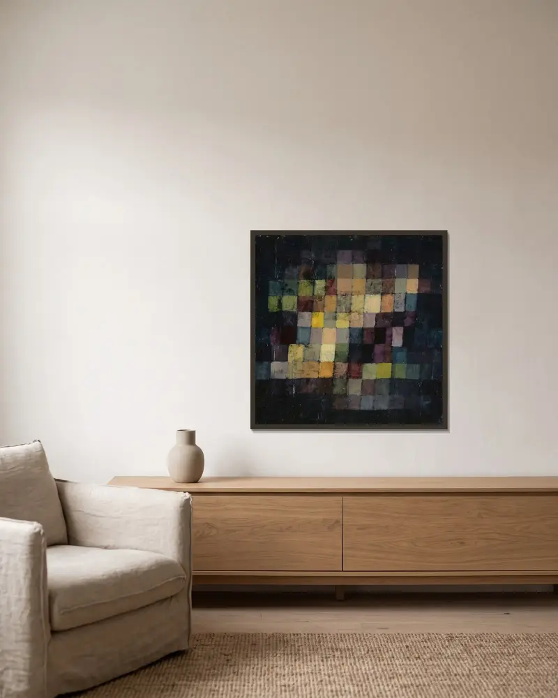 Stary dźwięk, Paul Klee w ramie na ścianie