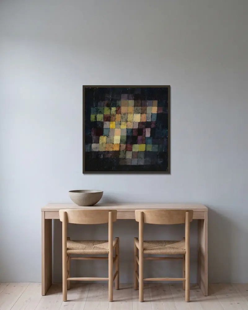 Stary dźwięk, Paul Klee w ramie na ścianie