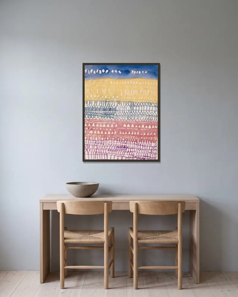 Stare miasto (widok ogólny), Paul Klee w ramie na ścianie