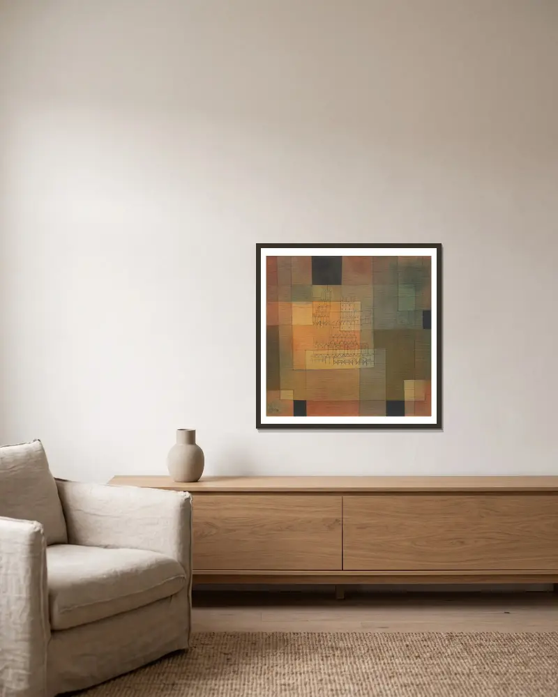 Architektura polifoniczna, Paul Klee w ramie na ścianie