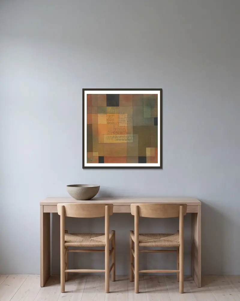 Architektura polifoniczna, Paul Klee w ramie na ścianie