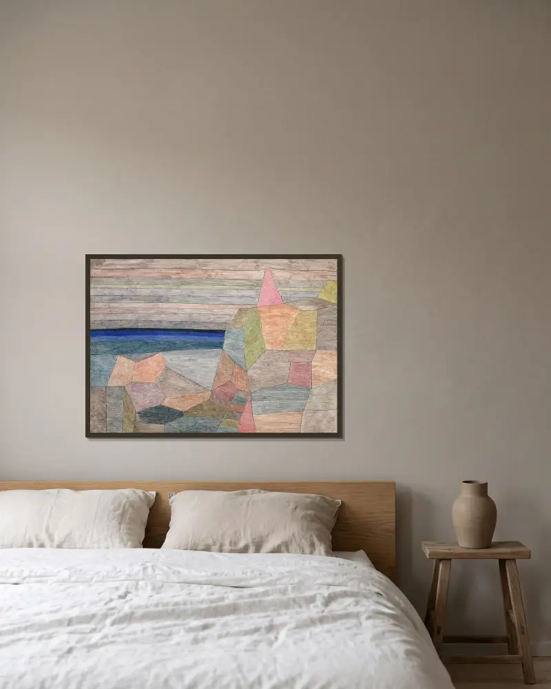 Promontorio Ph von Paul Klee gerahmt an einer Wand