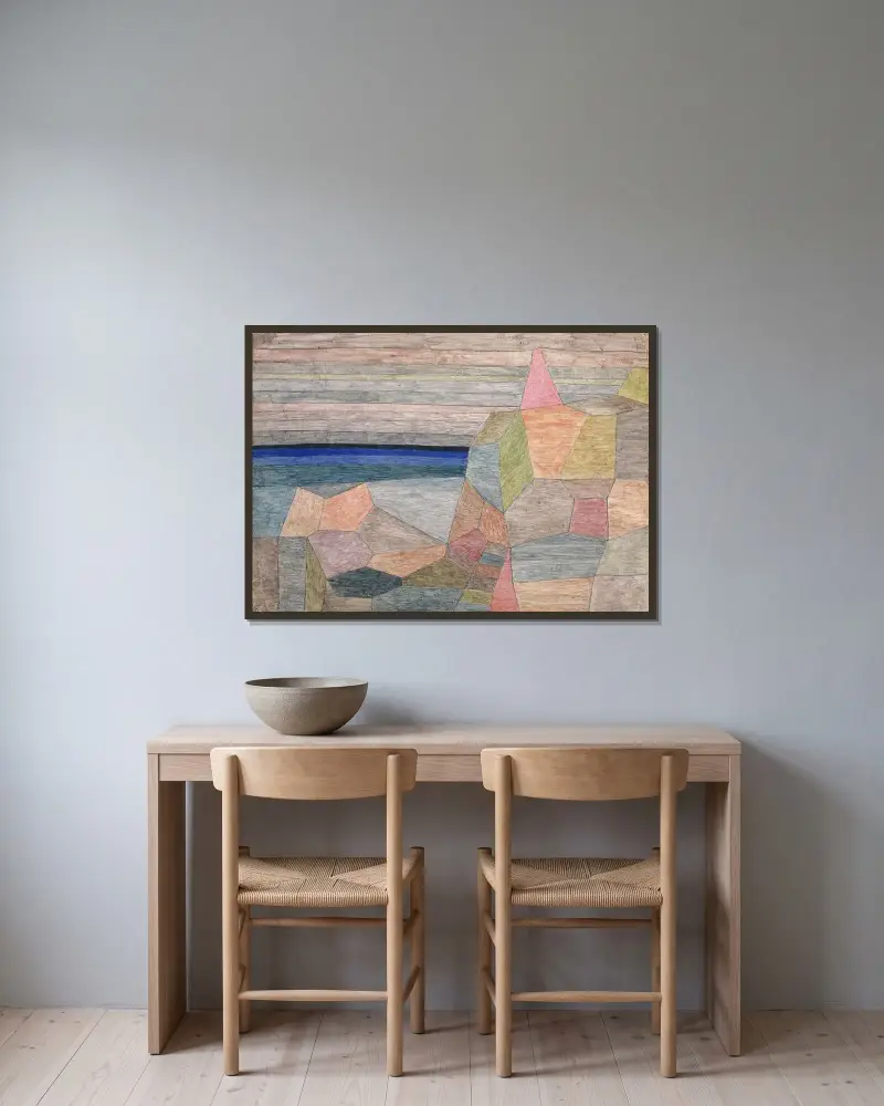 Promontorio Ph von Paul Klee gerahmt an einer Wand