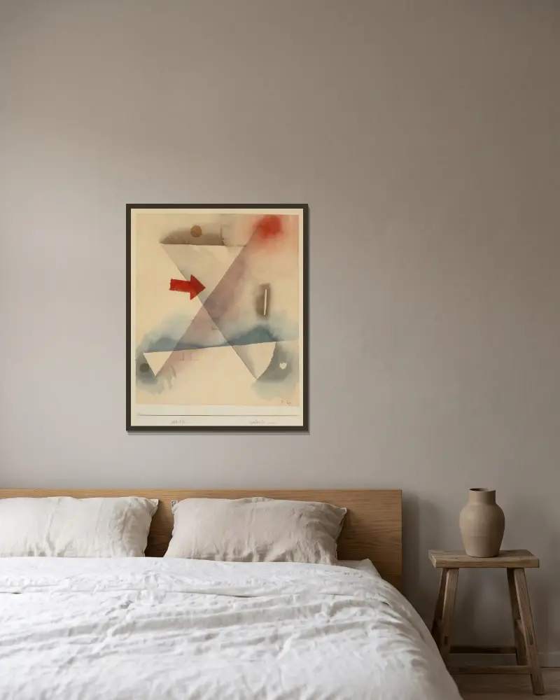 Ringing av Paul Klee inramad på en vägg