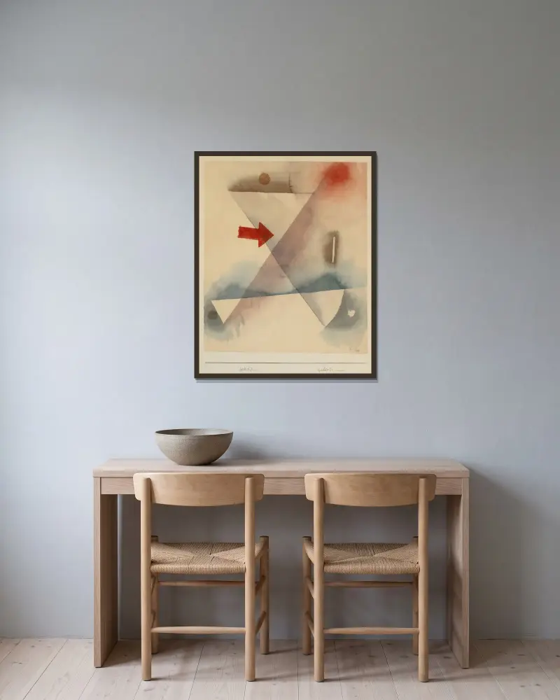Ringing av Paul Klee inramad på en vägg