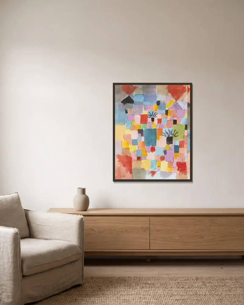 Jižní zahrady, Paul Klee v rámu na stěně