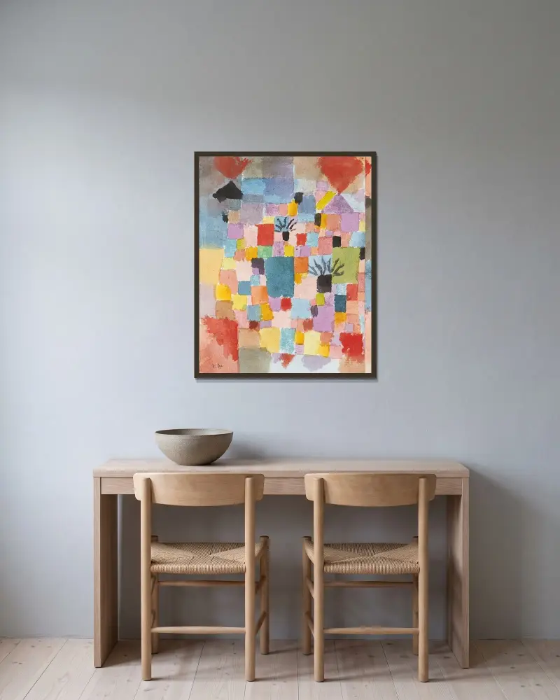 Jižní zahrady, Paul Klee v rámu na stěně