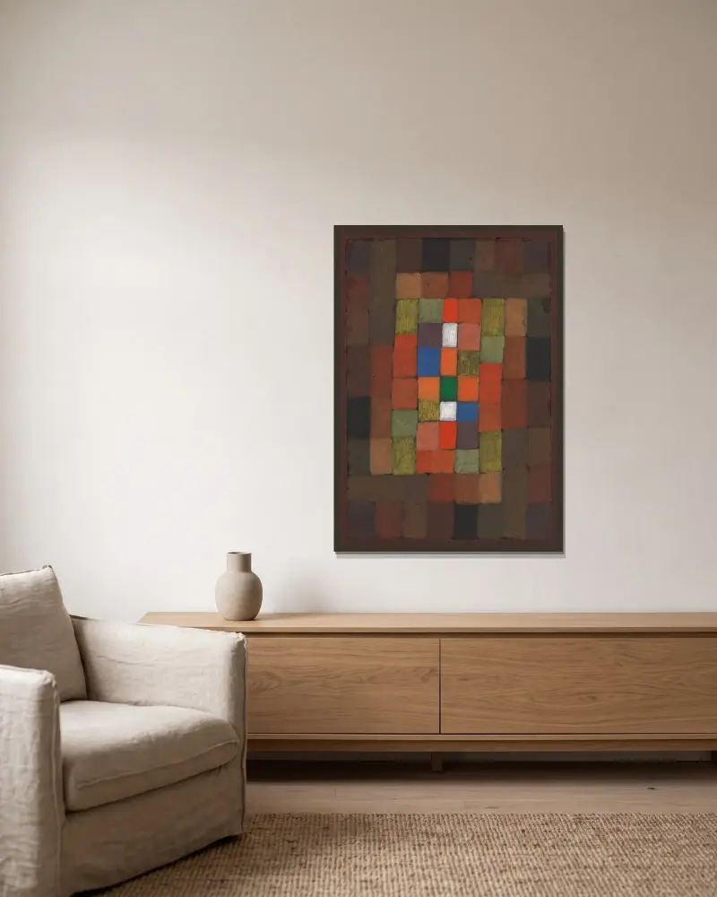 Gradacja statyczno-dynamiczna, Paul Klee w ramie na ścianie
