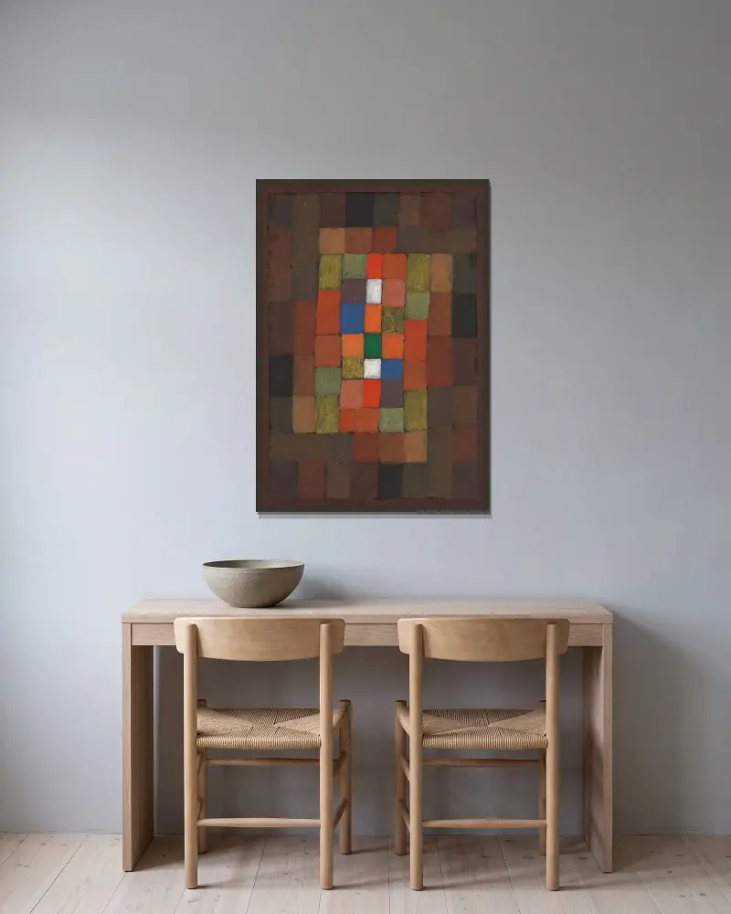 Gradacja statyczno-dynamiczna, Paul Klee w ramie na ścianie