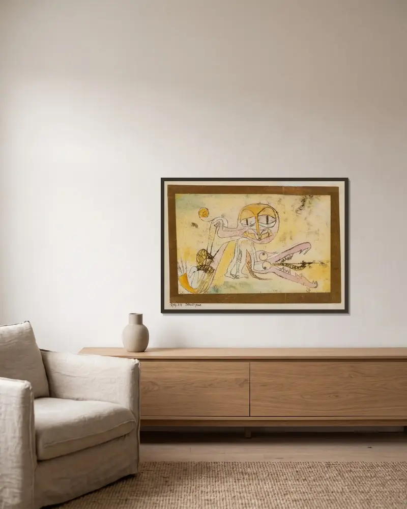Obłudnicy, Paul Klee w ramie na ścianie