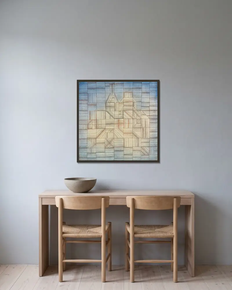 Variace (progresivní motiv), Paul Klee v rámu na stěně