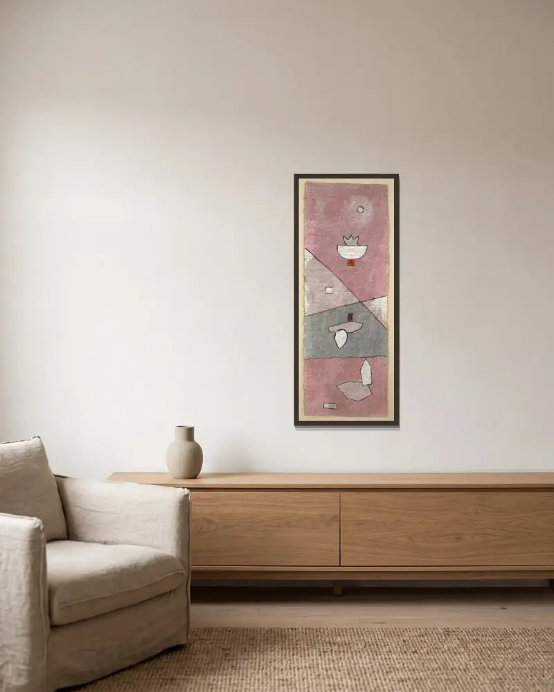 Vegetabilische Analyse von Paul Klee gerahmt an einer Wand