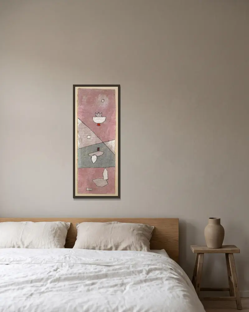Vegetabilische Analyse von Paul Klee gerahmt an einer Wand