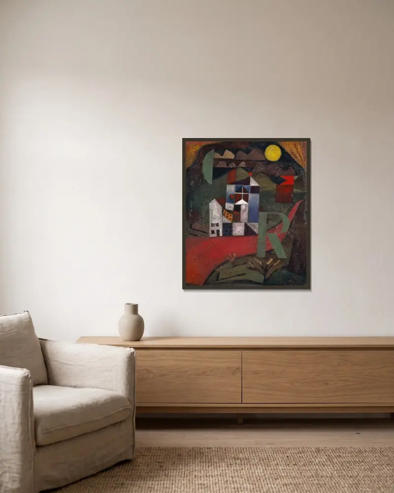 Villa R, Paul Klee w ramie na ścianie