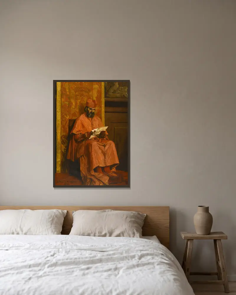 Kardinálen, Jean-Paul Laurens v rámu na stěně