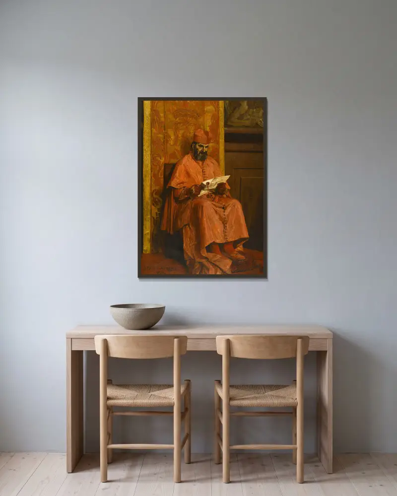 Kardinálen, Jean-Paul Laurens v rámu na stěně