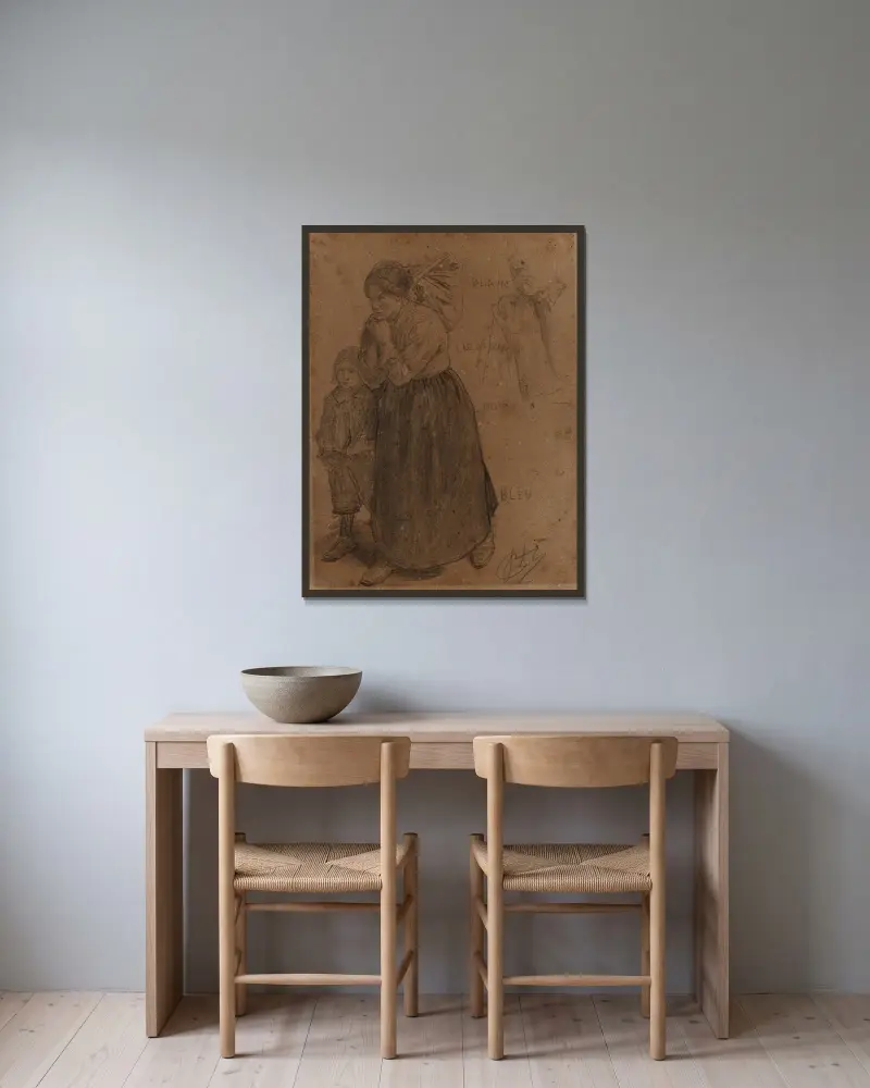 Bídníci, Jean-Paul Laurens v rámu na stěně