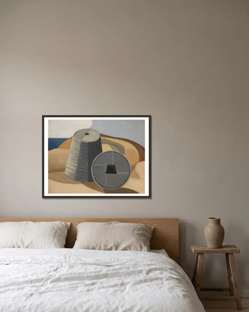 Minerální objekty, Paul Nash v rámu na stěně