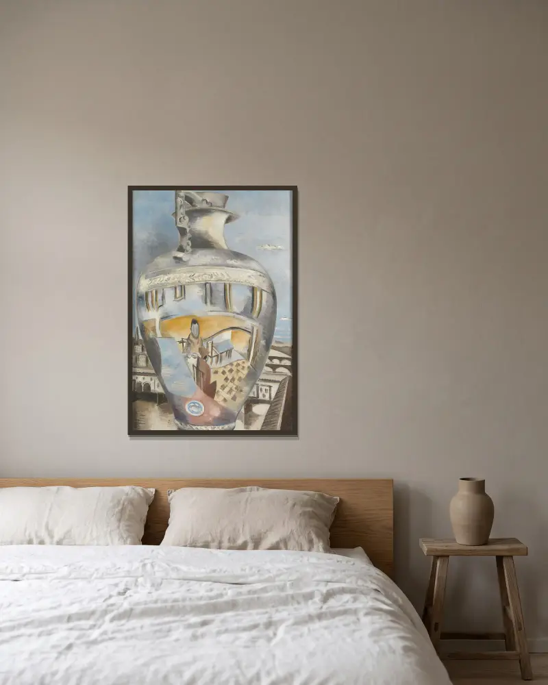 Souvenir från Florens av Paul Nash inramad på en vägg