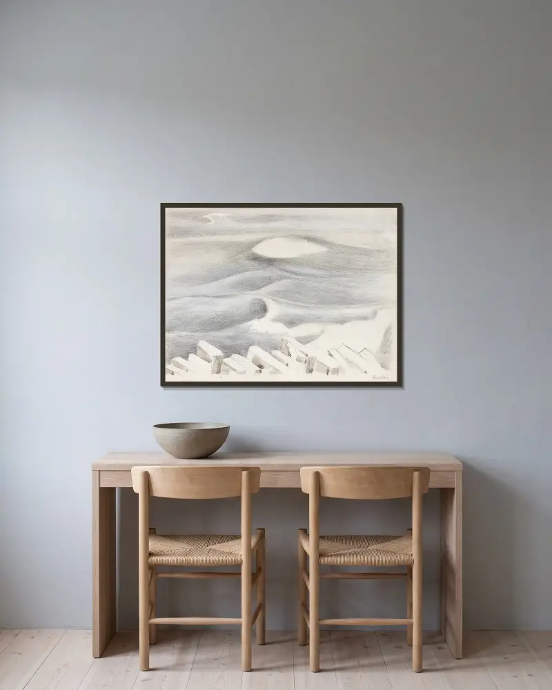 Fale, Paul Nash w ramie na ścianie