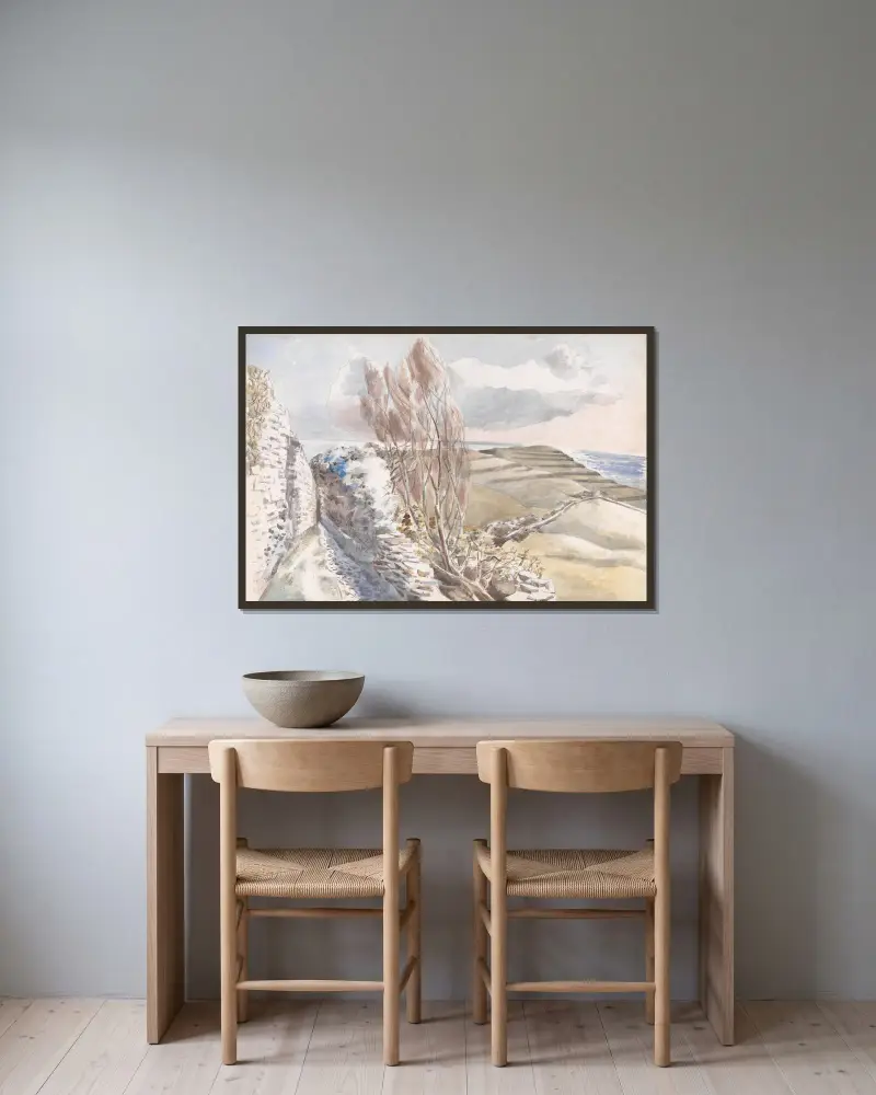 Worth Matravers, Dorset, Paul Nash v rámu na stěně