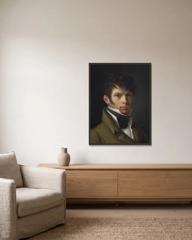 Henri-Ernest Grout de Beaufort av Pierre-Paul Prud'hon inramad på en vägg