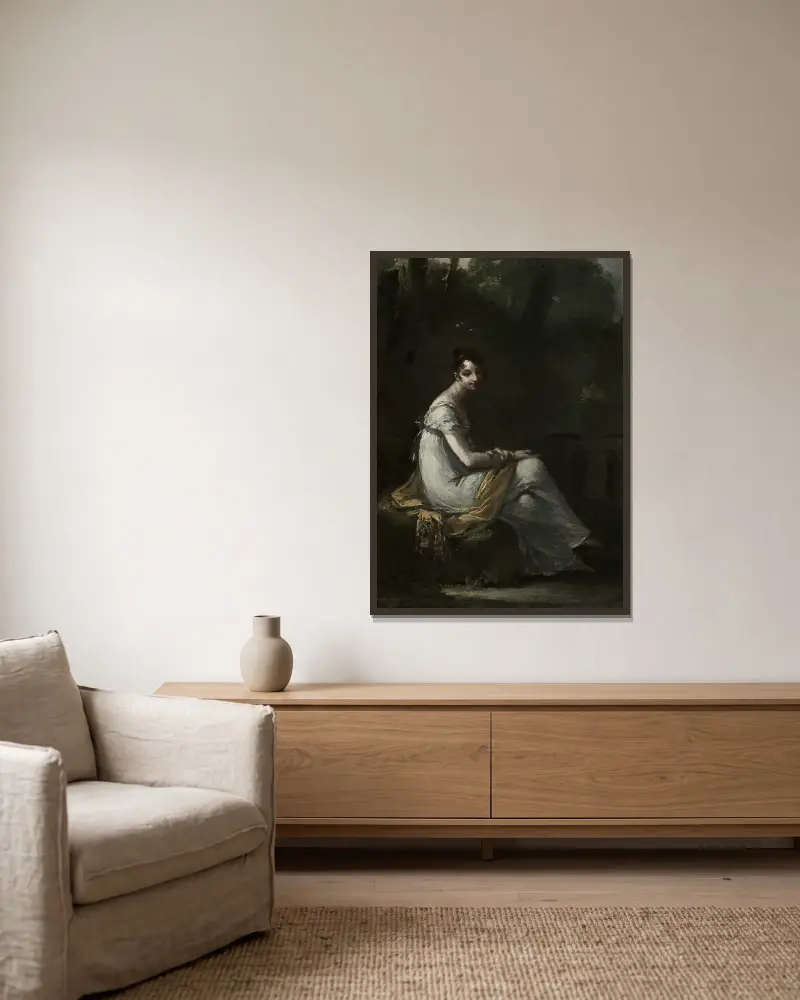 Pani Dufresne, Pierre-Paul Prud'hon w ramie na ścianie