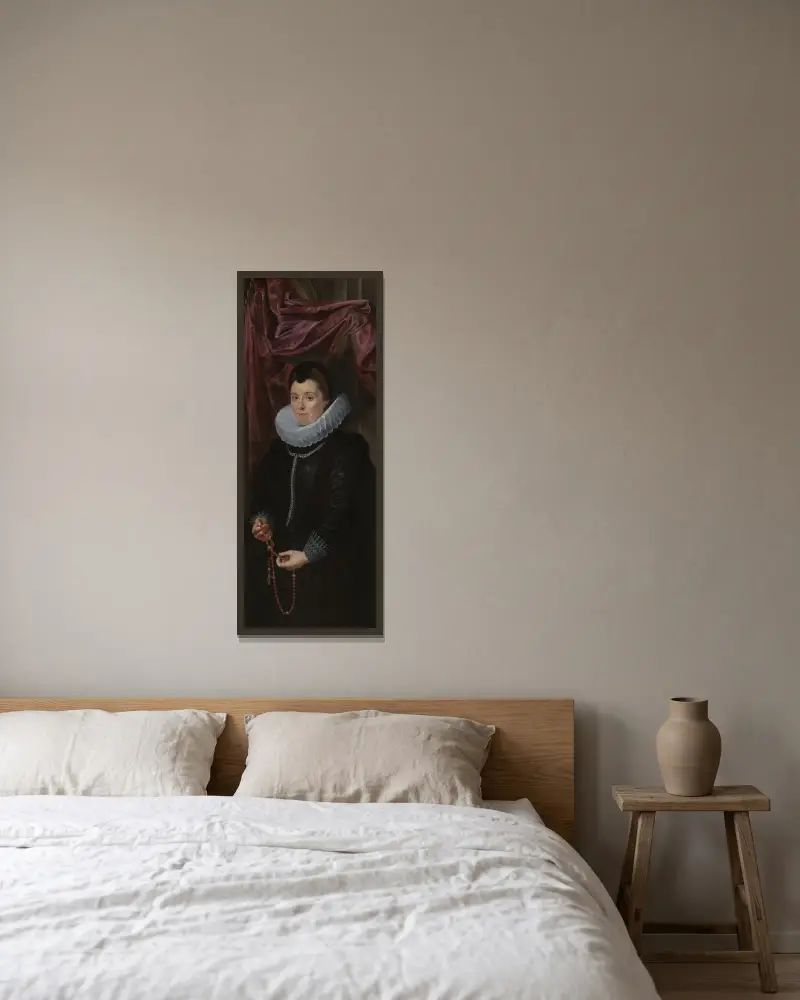 Adriana Perez av Peter Paul Rubens inramad på en vägg